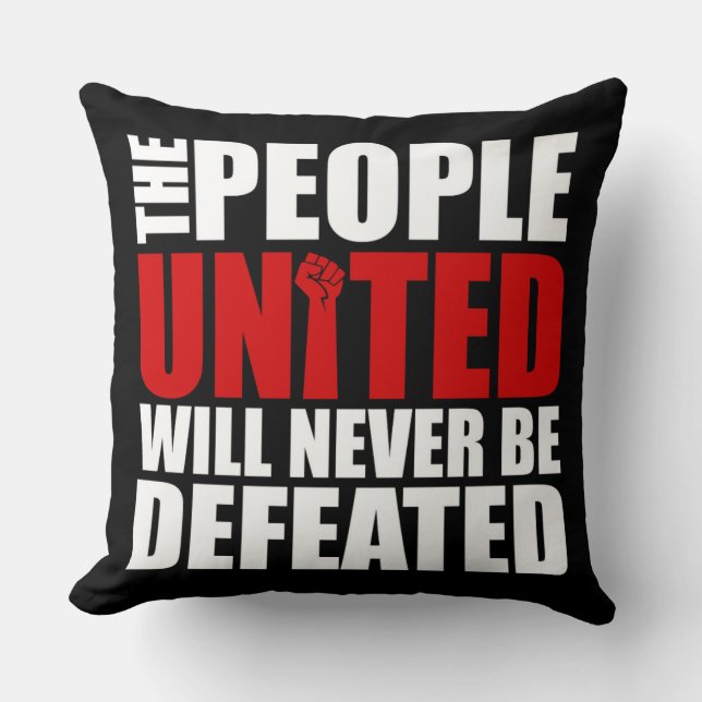 PEOPLE UNITED CUSHION (Front)