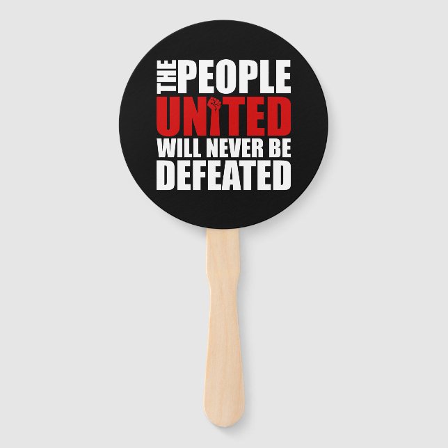 PEOPLE UNITED HAND FAN (Front)