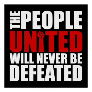 PEOPLE UNITED POSTER