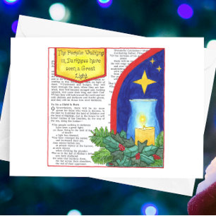 People Walking in Darkness Inspirational Postcard