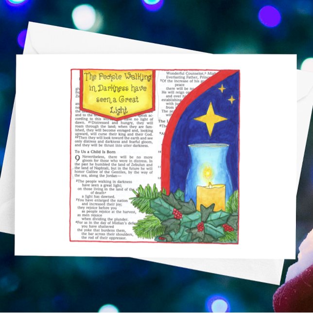 People Walking in Darkness Inspirational Postcard (Creator Uploaded)