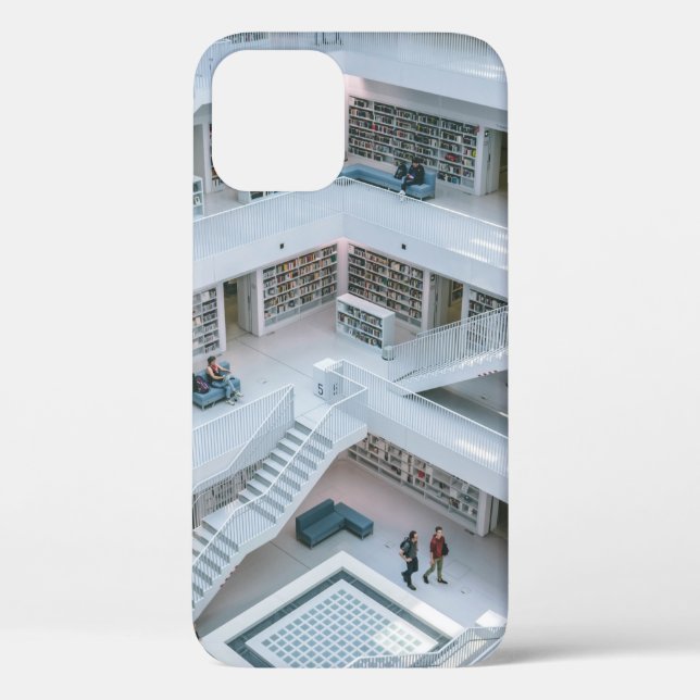 PEOPLE WALKING INSIDE LIBRARY Case-Mate iPhone CASE (Back)