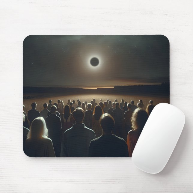 People Watching The Total Sun Eclipse Mouse Pad (With Mouse)