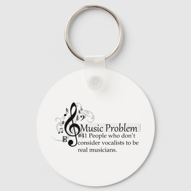 People who don’t consider vocalists... key ring (Front)