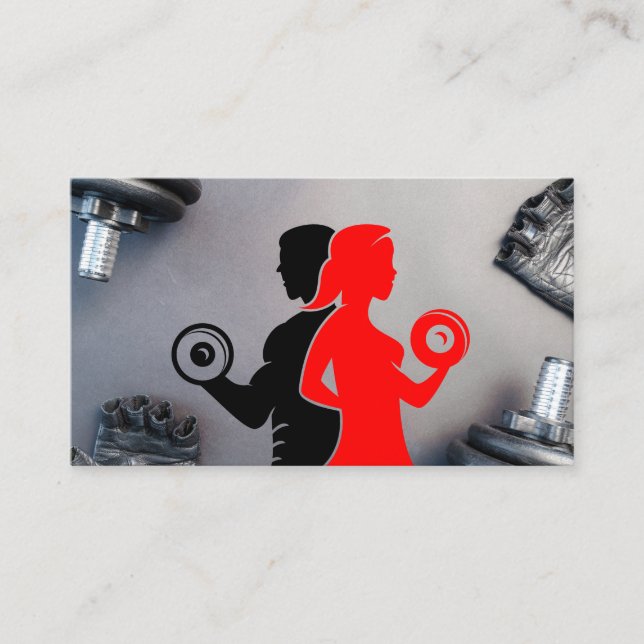 People Working Out | Gym Equipment  Appointment Card (Front)