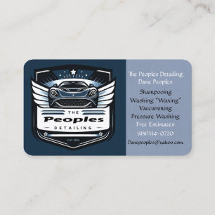 Peoples Detailing 1st Edition Business Card