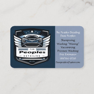 Peoples Detailing 1st Edition Business Card