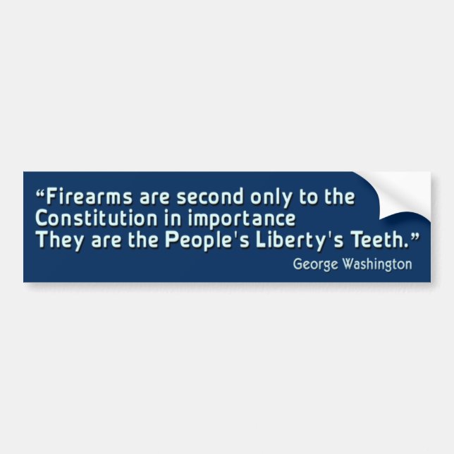 People's Liberty's Teeth Bumper Sticker (Front)