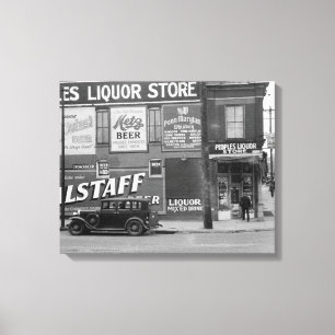 People's Liquor Store, 1938 Canvas Print