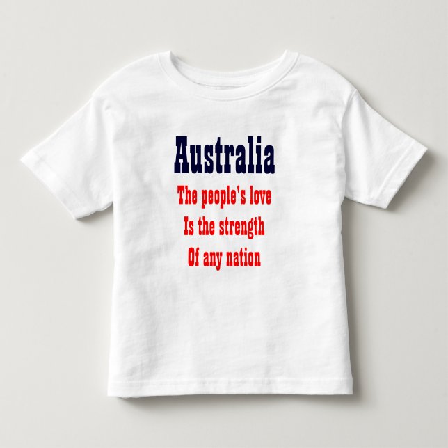 People's love Australia t-shirts (Front)