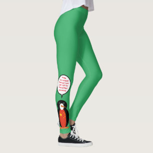 People's Republic China Ms. Penguin Personalised Leggings