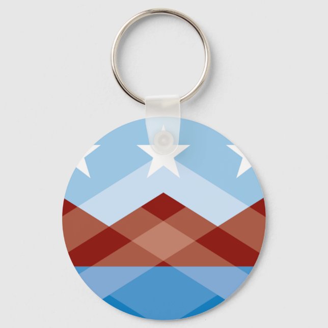 Peoria (Arizona) City flag Keychain (Front)