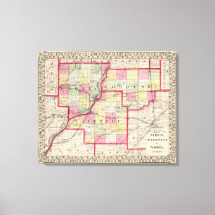 Peoria, Woodford, Tazewell counties Canvas Print
