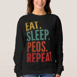 Peos Crypto Eat Sleep Peos Repeat Sweatshirt