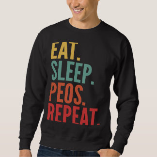 Peos Crypto Eat Sleep Peos Repeat Sweatshirt