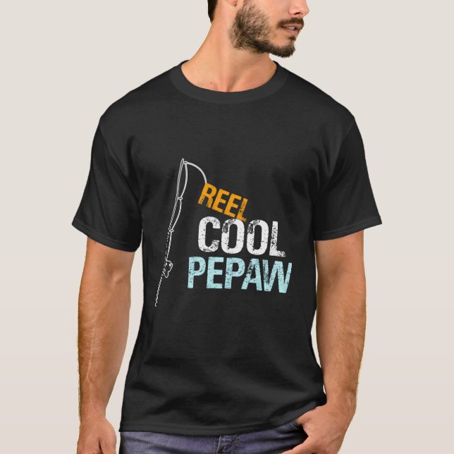 Pepaw From Granddaughter Grandson Reel Pepaw T-Shirt (Front)