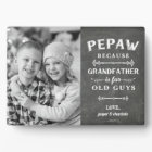 Pepaw Grandfather Father's Day Kids Photo