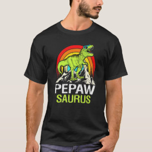 Pepawsaurus Dinosaur Grandpa Pepaw Saurus Father's T-Shirt