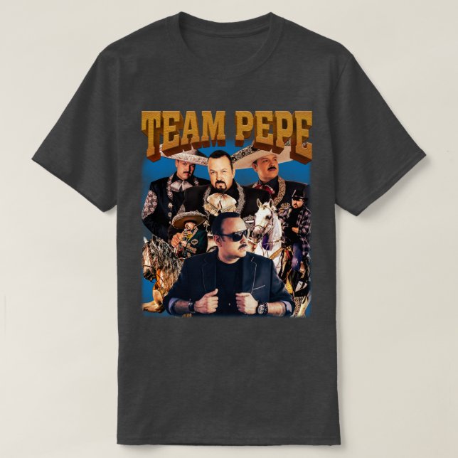Pepe Aguilar Team Pepe Retro Style T-Shirt (Design Front)