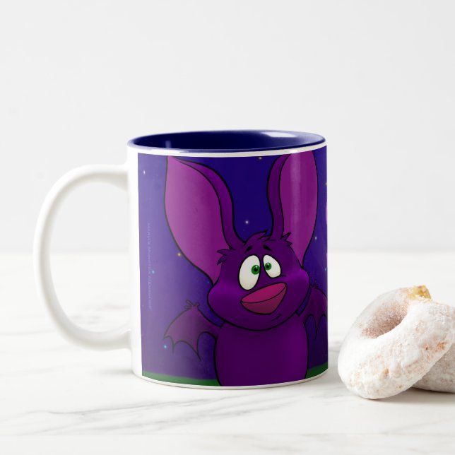 Pepe the bat, w/quote on mug (With Donut)