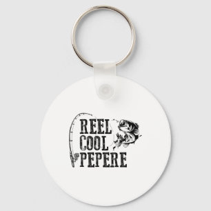 Pepere Fishing Reel Cool Pepere Funny Gift Key Ring