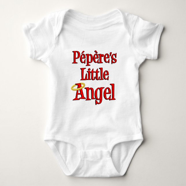 Pepere's Little Angel Baby Bodysuit (Front)