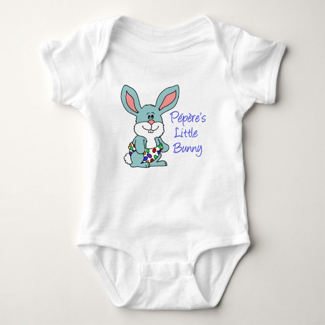 Pepere's Little Bunny Baby Bodysuit (Front)