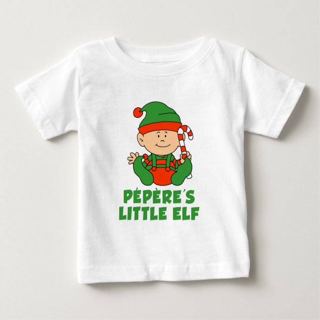 Pepere's Little Elf Baby T-Shirt (Front)