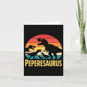 Peperesaurus T Rex Dinosaur Pepere Saurus Family Card