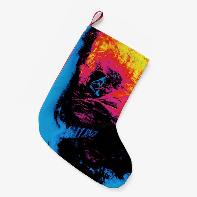 pepper and plastic silenced small christmas stocking (Front (Hanging))