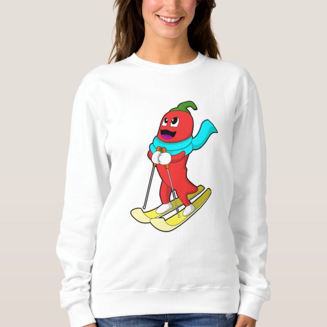 Pepper as Skier with Ski Sweatshirt (Front)
