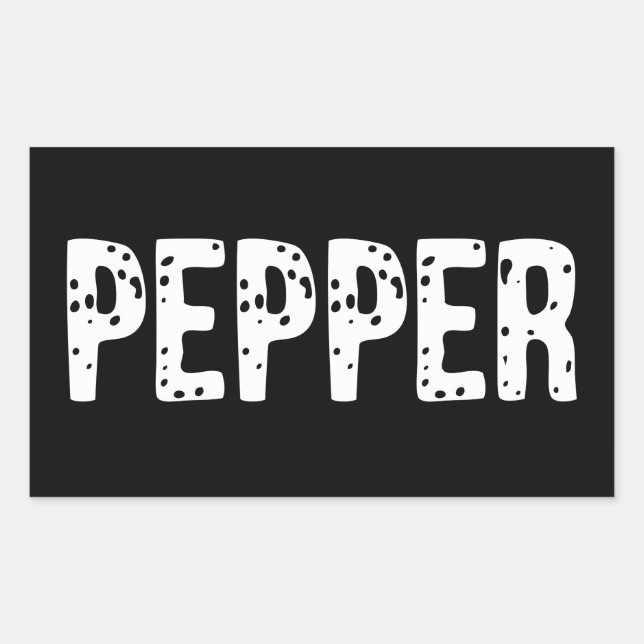 Pepper Costume - Couple Salt And Pepper Costume Rectangular Sticker (Front)
