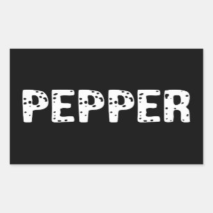 Pepper Costume - Couple Salt And Pepper Costume Rectangular Sticker