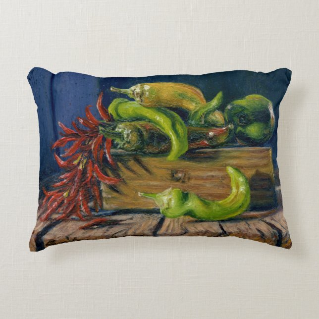 “Pepper Harvest” Decorative Cushion (Front)