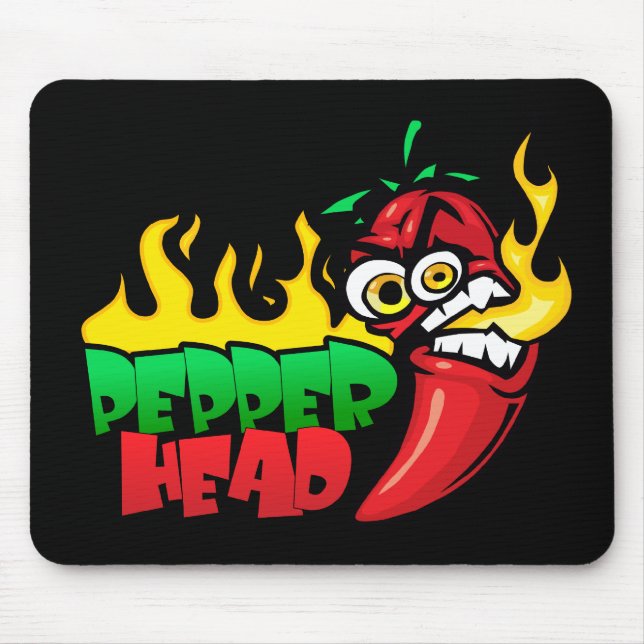 Pepper Head $14.95 Collectable Vector Mouse Pad (Front)