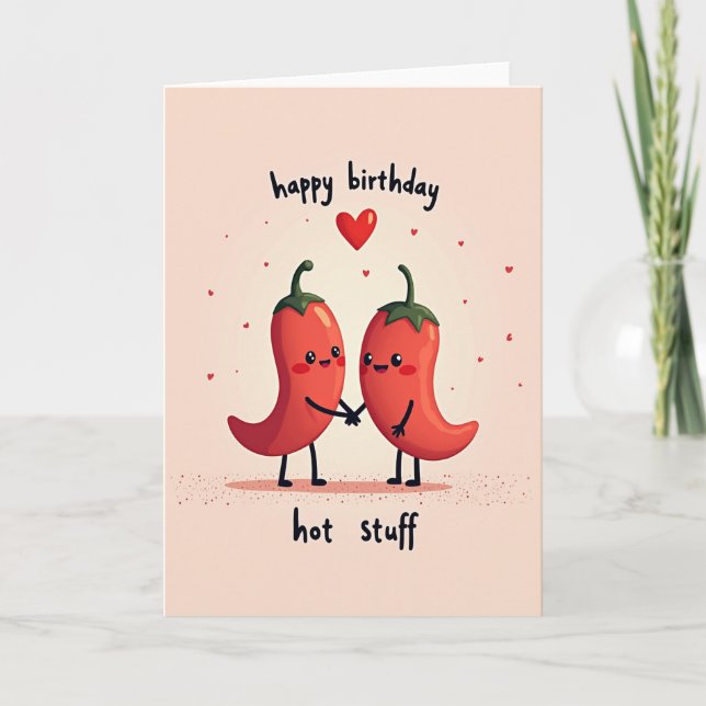 Pepper Heart Birthday Card (Front)