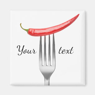 Pepper on a fork magnet