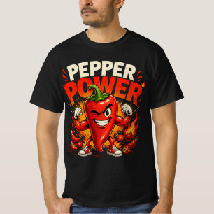 Pepper Power Funny Spicy Pepper T-Shirt