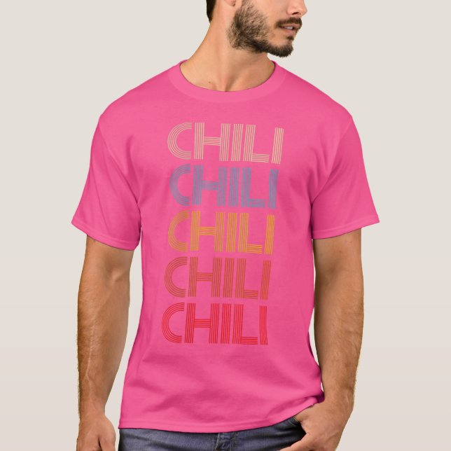 Pepper Retro Spicy Vintage Chilli T-Shirt (Front)