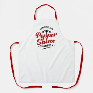 PEPPER SAUCE CHAMPION White Apron