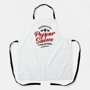 PEPPER SAUCE CHAMPION White Apron