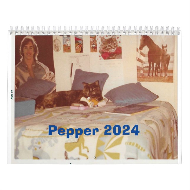 Pepper The Cat 2024 Calendar (Cover)