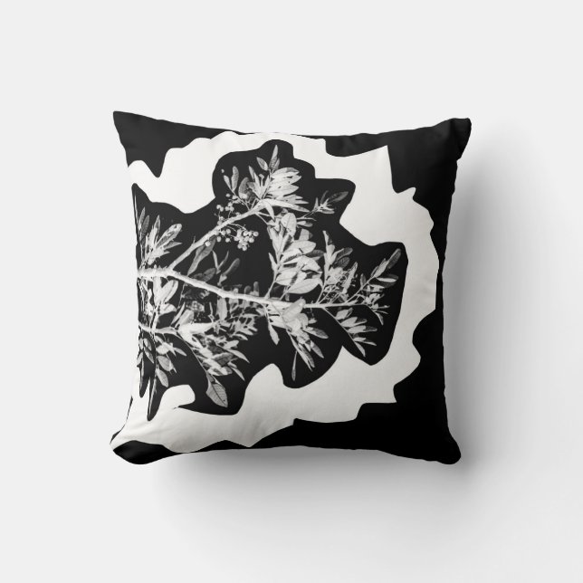 Pepper Tree Flowers Leaves Nature Pillow Cushion (Front)