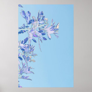 Pepper Tree Leaves Nature Minimalistic Poster