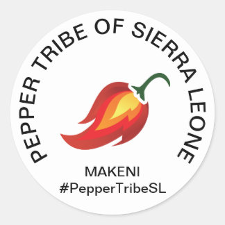Pepper Tribe Sierra Leone Sticker