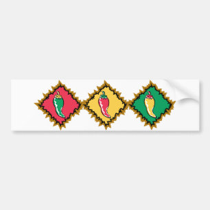 Pepper Trio Bumper Sticker