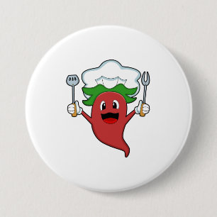 Pepper Vegan Cook 7.5 Cm Round Badge
