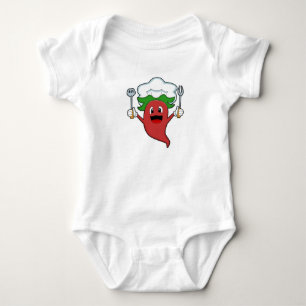 Pepper Vegan Cook Baby Bodysuit
