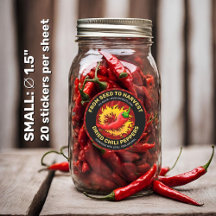 Pepper with Flame Label