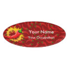 Pepper with flame Name Tag